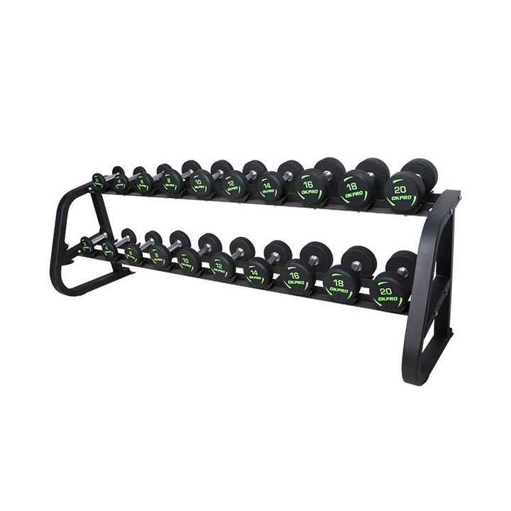 2 qatlı 10 cüt dumbbell rafı